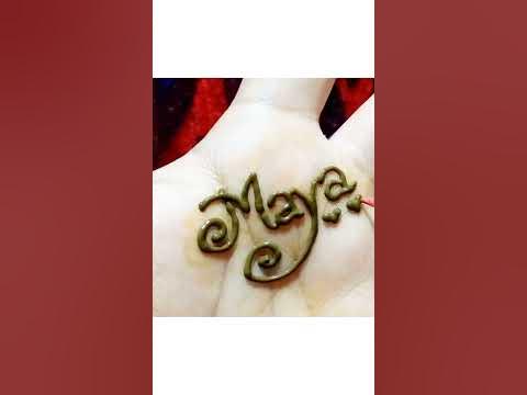 ""MAYA"" name tattoo design # shorts # viral # youtube # Tattoo - YouTube