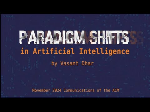 November 2024 CACM: The Paradigm Shifts in Artificial Intelligence