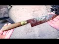 Restoring rusty Japanese chef knife - Knife restoration