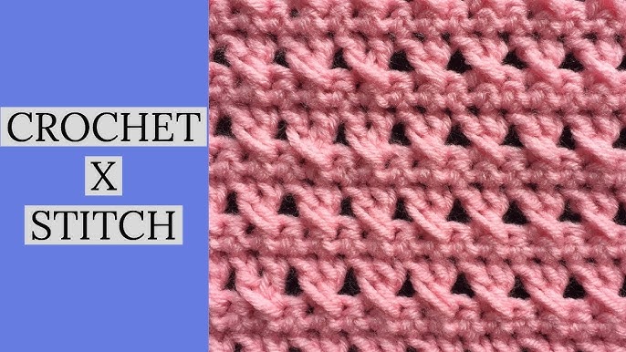 How to Crochet X Stitch, EASY