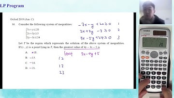 Oxford Mock 2019 Paper 2 Q36 LP using program