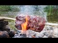 DOĞADA LOKUM BONFİLE YAPTIM | Cooking Roast Beef Tenderloin in the Nature