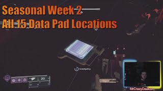 Destiny 2 Seasonal Week 2 All 15 Data Pad Locations