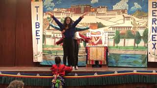 Phur dance by young Tibetan girls