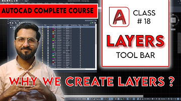 Why We Create layers | Layers Toolbar in AutoCAD | Class 18 Hindi/urdu |  civil,Arch,Interior