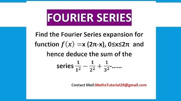 Fourier Series Examples in method 01 Interval (0,2π) in Tamil-Fourier Series