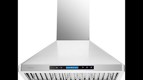 CAVALIERE 30" Inch Wall Mounted Stainless Steel Kitchen Range Hood 900 CFM