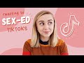 Reacting to Sex Ed TikToks! | Hannah Witton
