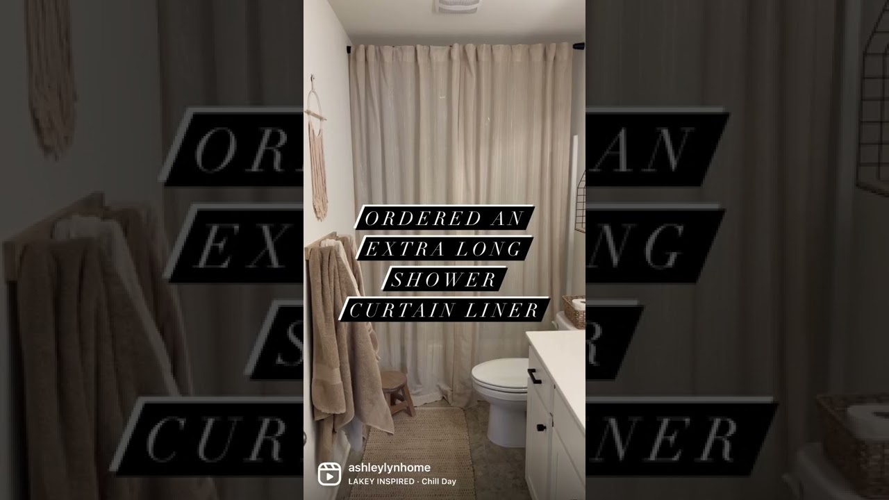 Using Window Curtains As A Shower Curtain