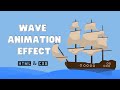 How to create wave animation using html and css  wave animation effect