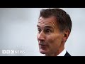 Uk chancellor jeremy hunt warns some taxes will rise  bbc news