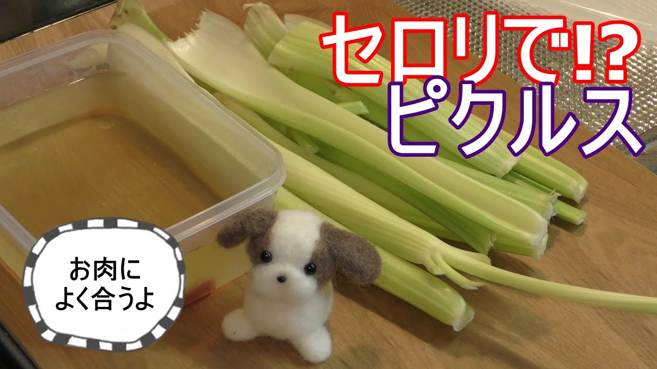 セロリでぴくるす お肉によく合うさっぱりお野菜 料理 ピクルス Youtube