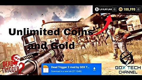 Dead trigger 2 hack mod || (free download unlimited money and gold) 100% working mod apk zip #gdx
