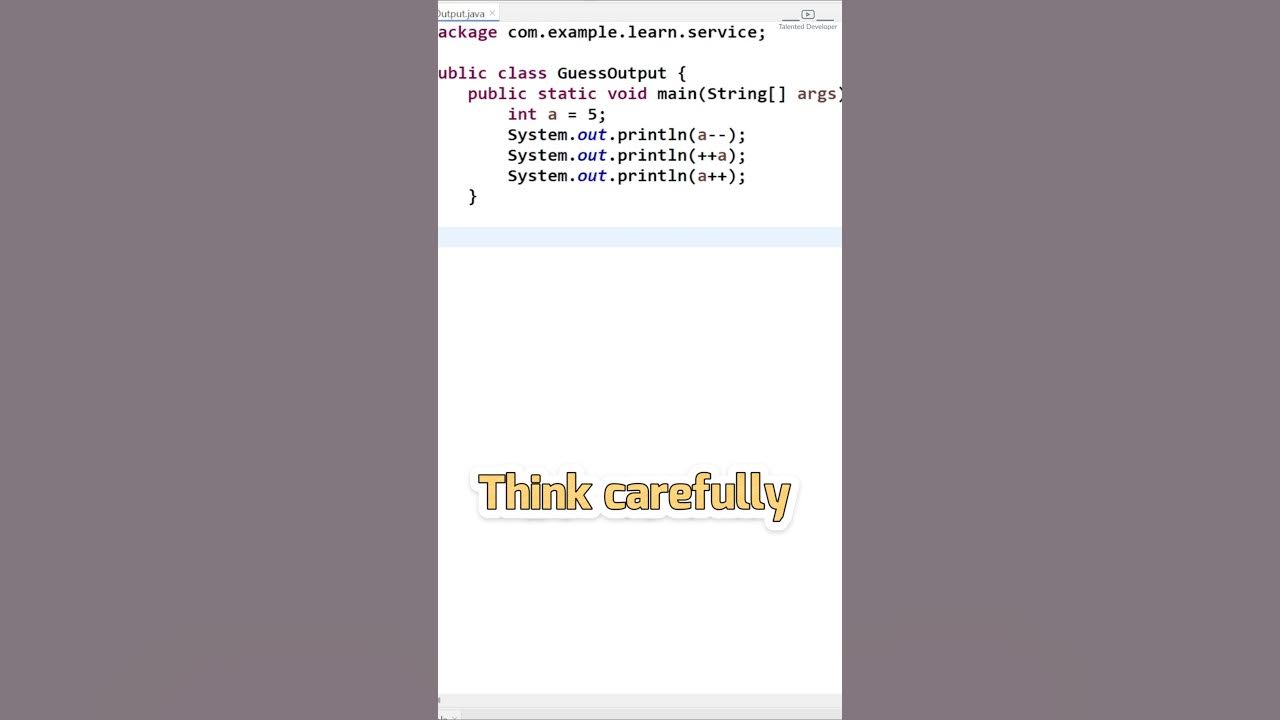 Java Challenge: Can You Guess the Output? (Post and Pre Increment ...