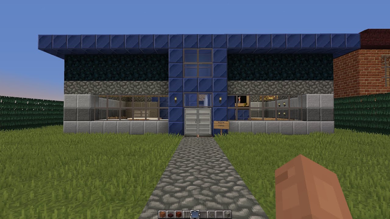 Minecraft 1.8.8 Creative Neighborhood Project First House Tour - YouTube