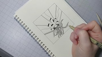 Easy Zentangle Pattern Tutorial with One Zentangle a Day - Day 27