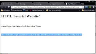 HTML5 Tutorial 3 ~ Adding More Content!