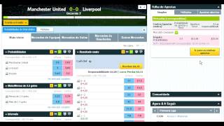 Betfair Lucro 20% - Bolsa Esportiva - Manchester United x Liverpool