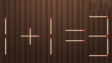 Move only 1 stick to make equation correct, Matchstick Puzzle