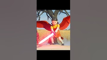 Squid Game Doll with red wings😈 #squidgame #squidgame2 #ai #animation #shortsfeed #youtubeshorts