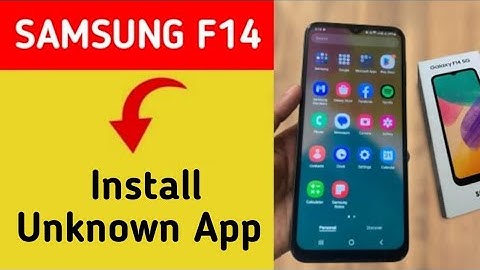 How to install unknown apps Samsung galaxy F14 5G, install APK, third party app install kaise karen,