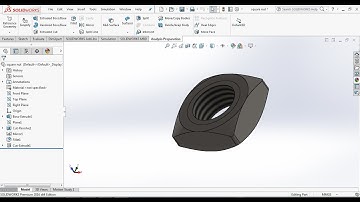 How to design a square nut in solidworks?