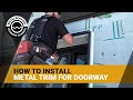How To Install Door Trim: Corrugated Metal Siding Head And Jamb Trim Installation For Metal Building
