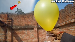 How-to  make flying rocket Balloon