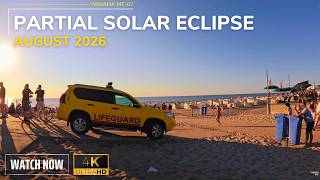 Riding to a Solar Eclipse | Wassenaar, Netherlands | Yamaha MT-07 | 4K