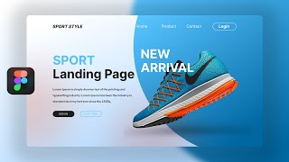 Sport Shoes Landing Page | Figma Tutorial