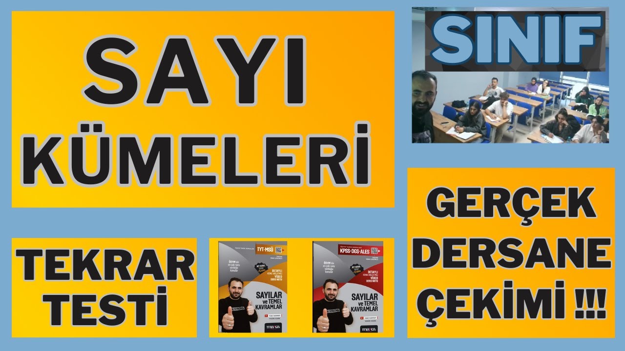 3) Temel Kavramlar Sayı Kümeleri TEKRAR TESTİ Soru Çözümü 2024