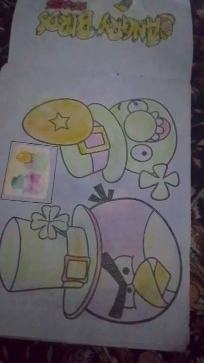 this is angry birds colour and sticker book 🐦