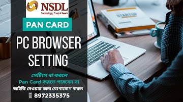 Google Chrome Setting For NSDL PAN Card | Nsdl E-kyc Pan Card Browser Settings | 100% Problem Solved