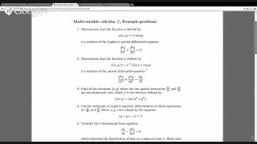 Partial derivatives example problems