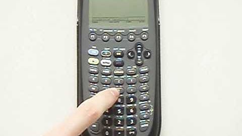 How to integrate and differentiate using the TI-89