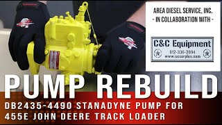 @AreaDieselService DB2 Pump Rebuild for @C_CEQUIPMENT's JD455E Track Loader DB24354490 Stanadyne