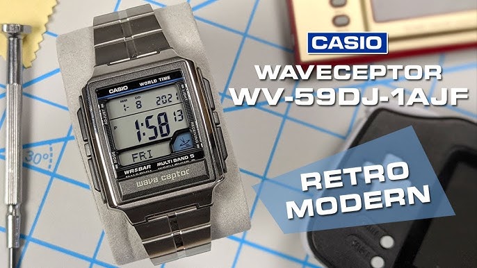 Vis stedet Donau Konkurrence Casio Wave Ceptor WV-59E-1AVEF Review and Unboxing - YouTube