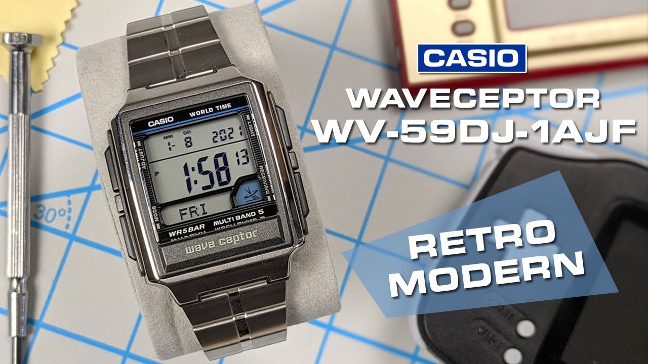 Casio Waveceptor WV-59DJ-1AJF - A modern, retro-styled watch with atomic syncing. -