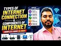 Types of Internet Connection & Components of Internet | Complete Guide in Hindi 🚀