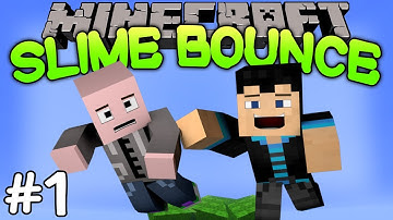 Minecraft SLIME BOUNCE Dropper - Part 1 - w/ Strauberryjam