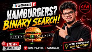 Codeforces 371C Hamburgers Explained | Binary Search on Answer