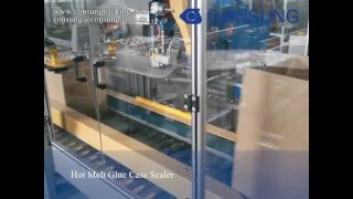 automatic hot melt glue case sealer machine