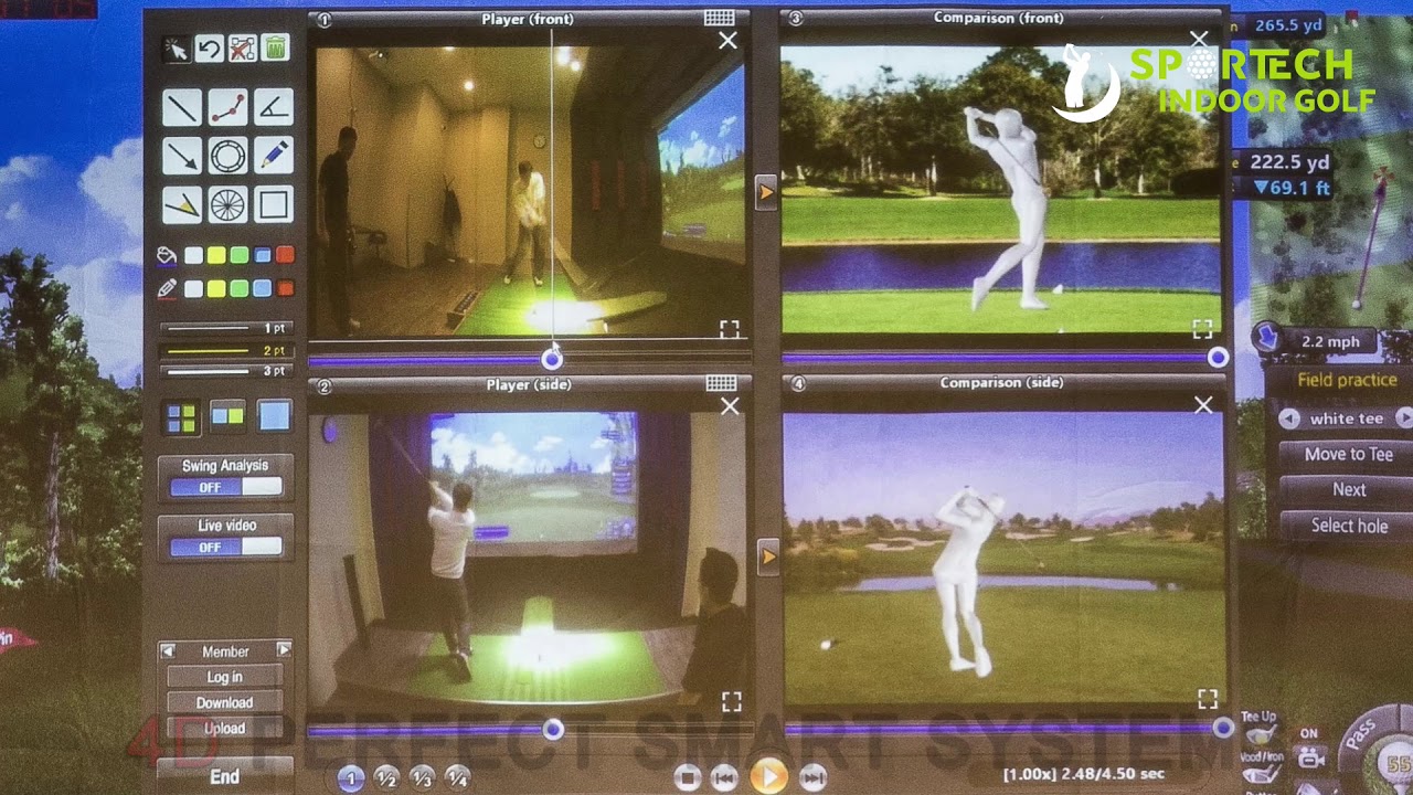 Sportech Indoor Golf Simulator CALGARY ALBERTA YouTube