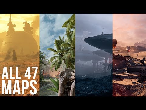 : EVERY MAP in Star Wars Battlefront II (2019) 4K Cinematic [ALL 47 Maps]