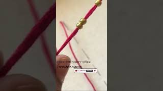 stylish golden moti work#handbroidery#youtubeshort#shortvideo#art#trending#@Nice-embroidery-official