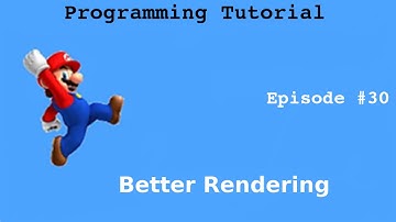 "Java Programming Tutorial" | "Super Mario game" #30 | Better Rendering