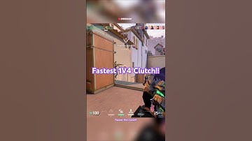 Tejo Insane 1V4 Clutch Valorant!!! Fastest 1V4 Clutch Valorant!! #shorts #valorant #gaming
