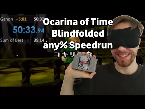 Blindfolded Speedrun: Zelda Ocarina of Time - any% in 50:32