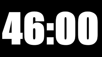 46 MINUTE TIMER | LOUD ALARM  ⏰