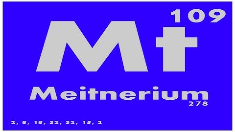 STUDY GUIDE: 109 Meitnerium | Periodic Table of Elements